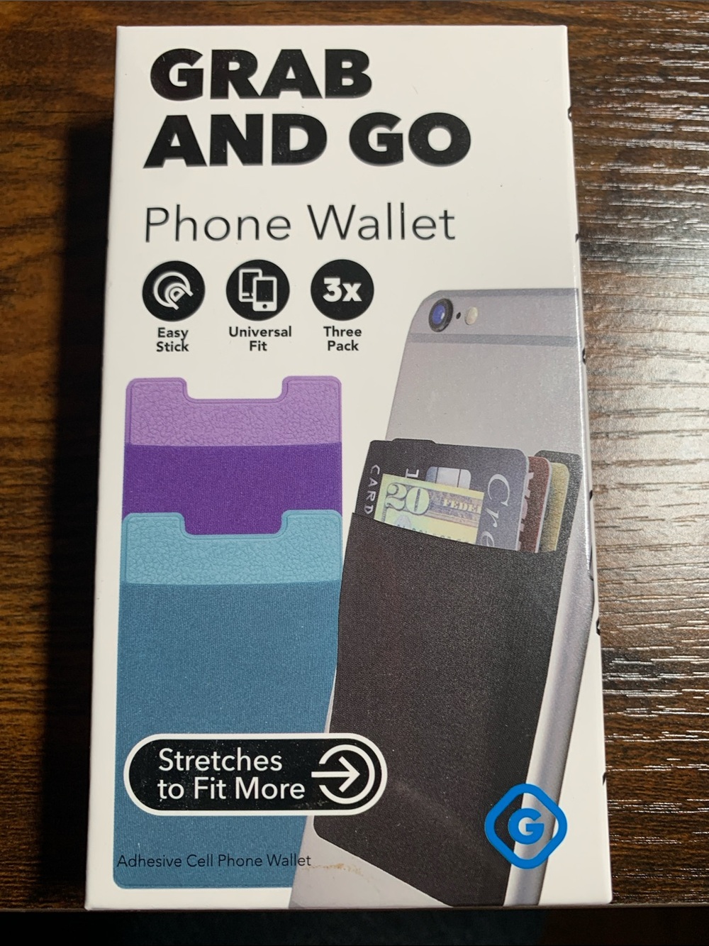 Grab and Go Phone Wallet 3 Pack